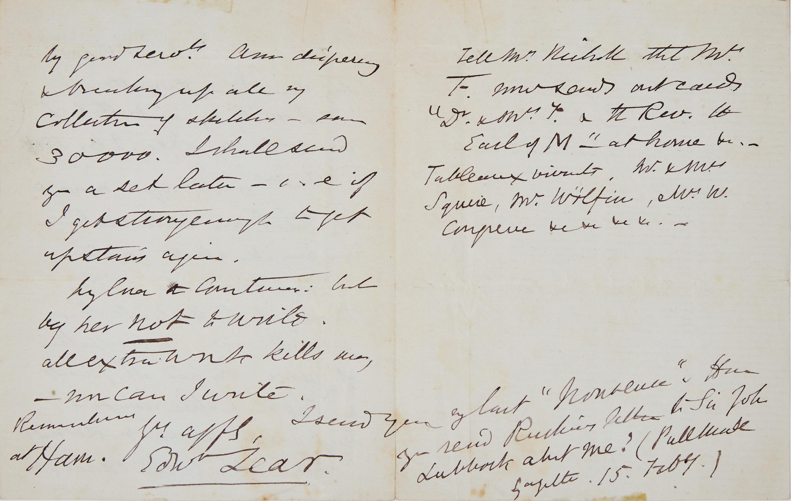 [Presidential] [Roosevelt, Franklin D.] Perkins, Frances. Draft Autograph Letter