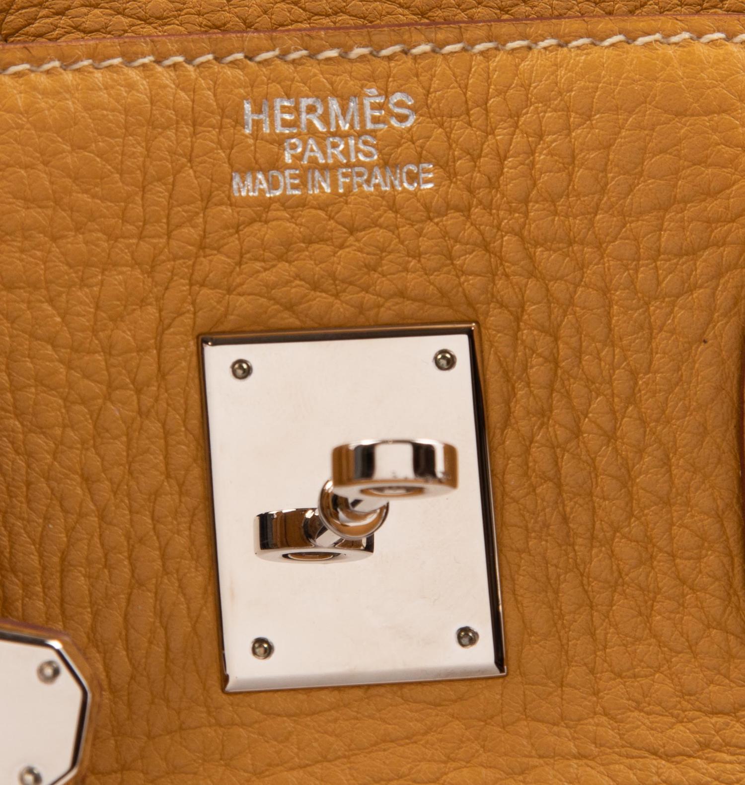 Hermès Natural Sable Clemence Birkin Handbag, 2008