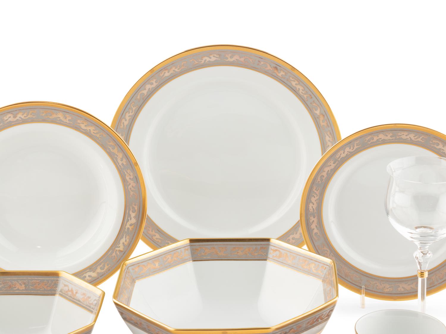 A Christian Dior Porcelain Dinner Service