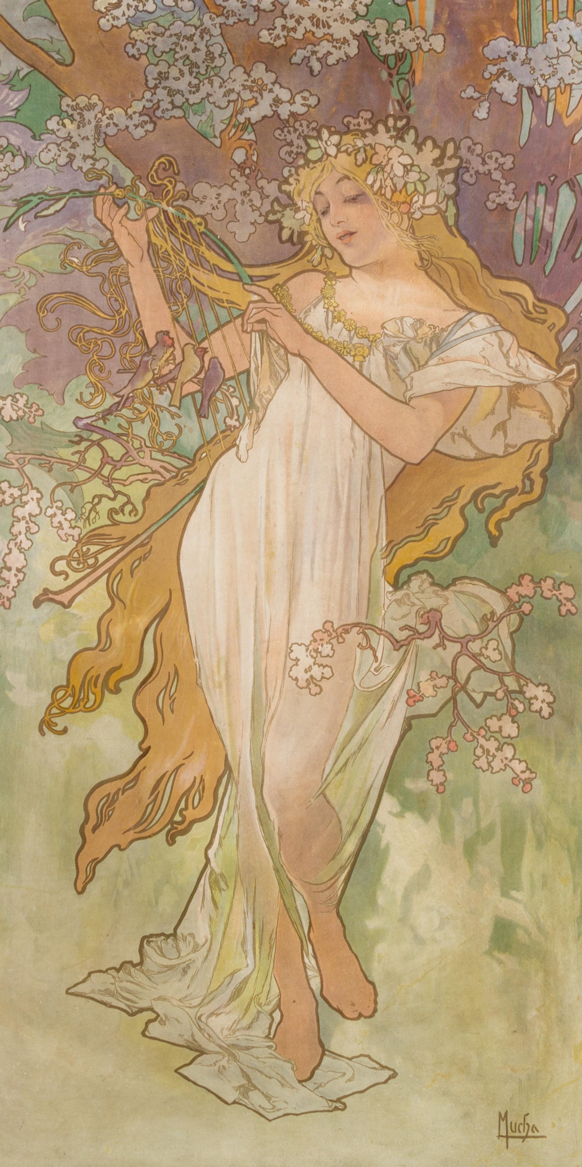 Alphonse Mucha, (Czech, 1860-1939), Les quatres saisons, c. 1896
