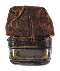 Civil War patriotic tobacco pouch. Manufactured by the Ridgewood MF Co., New York. Patented 20 May 1862.