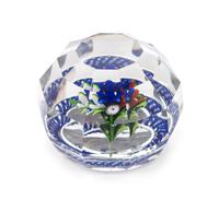 Saint-Louis, France, a faceted upright bouquet paperweight