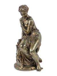 A French Gilt Bronze Figure of Pandore After Jean Jules Salmson (French, 1823-1902)