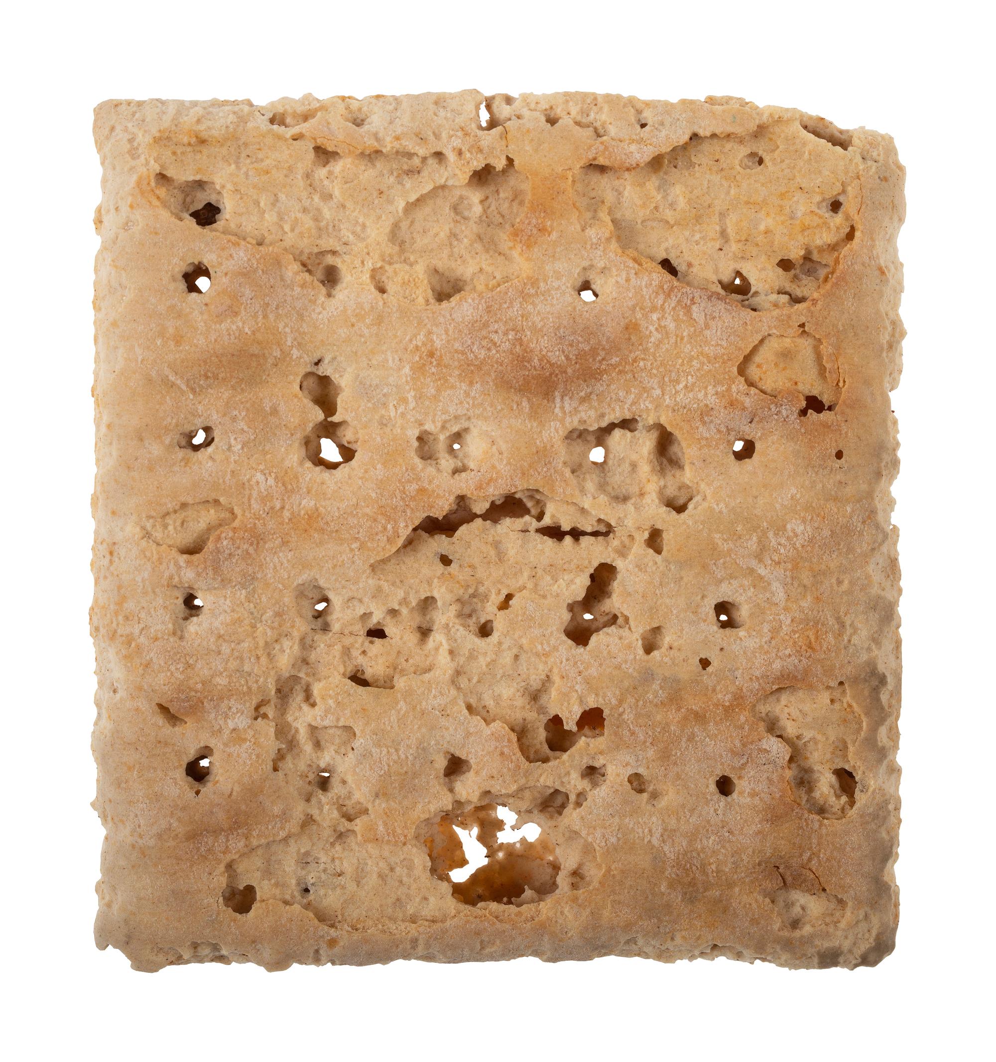 [CIVIL WAR]. A piece of hardtack.