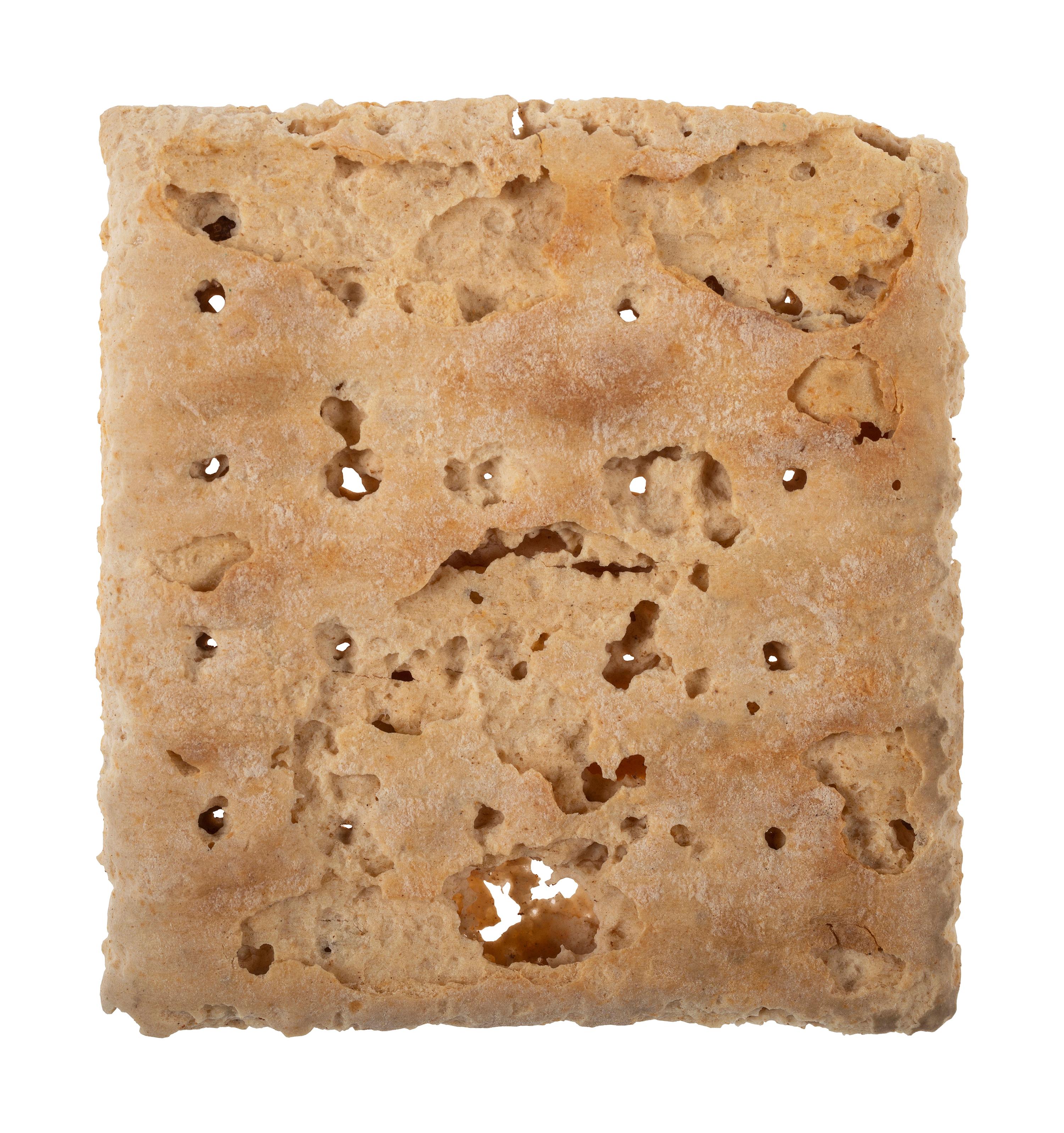 [CIVIL WAR]. A piece of hardtack.