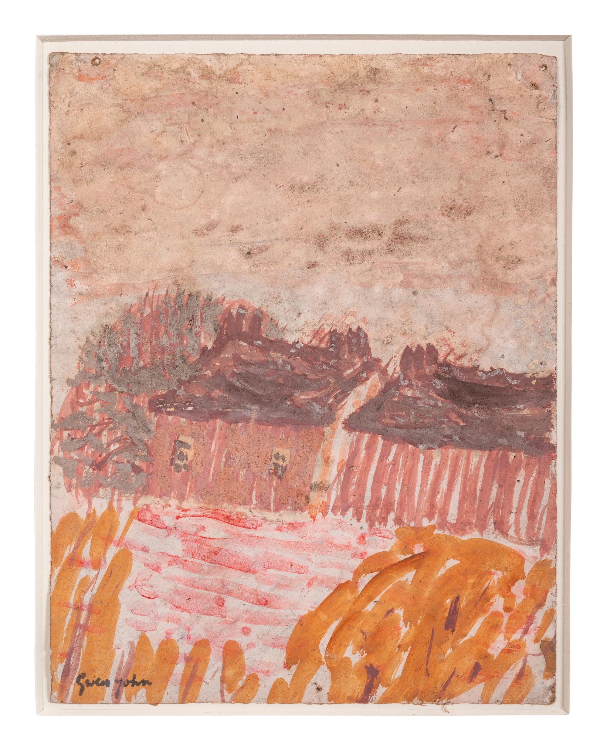 Two Houses in a Landscape , late 1920s
