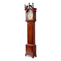 A Southern Chippendale Carved Walnut Tall Case Clock