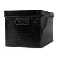 A Painted Tin Morphine Storage Box