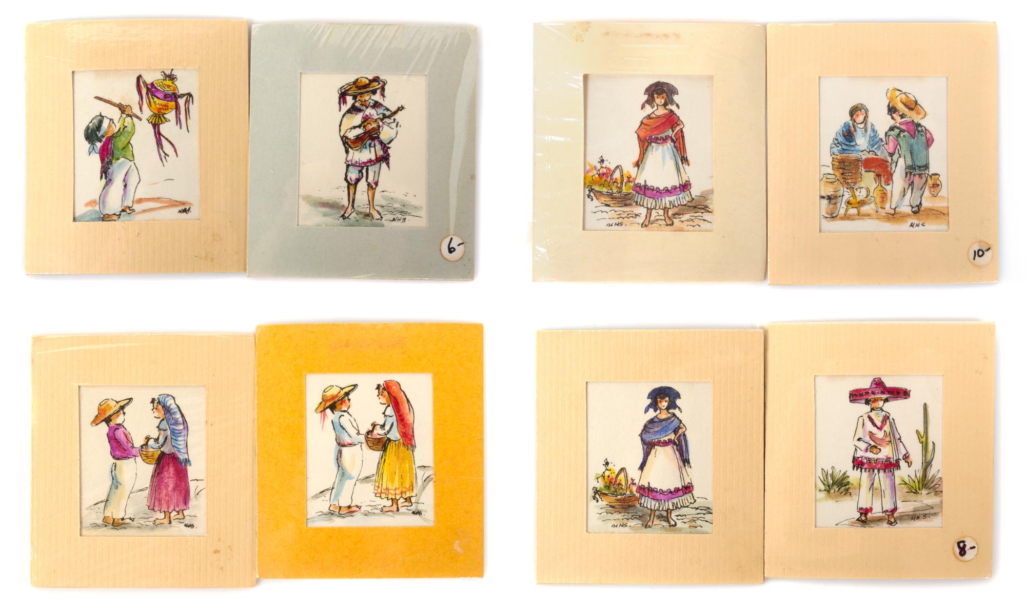 Artist Unknown, (20th Century), Figural Scenes (eight works)