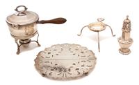 Four Miscellaneous Silver Plate Articles Height of largest 7 3/4 inches. — 20TH CENTURY