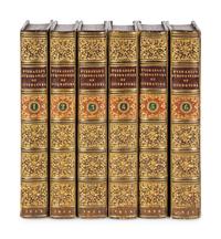 [BINDINGS]. A group of 175 volumes, most in fine full or half leather bindings, including works relating to American and European literature and poetry.