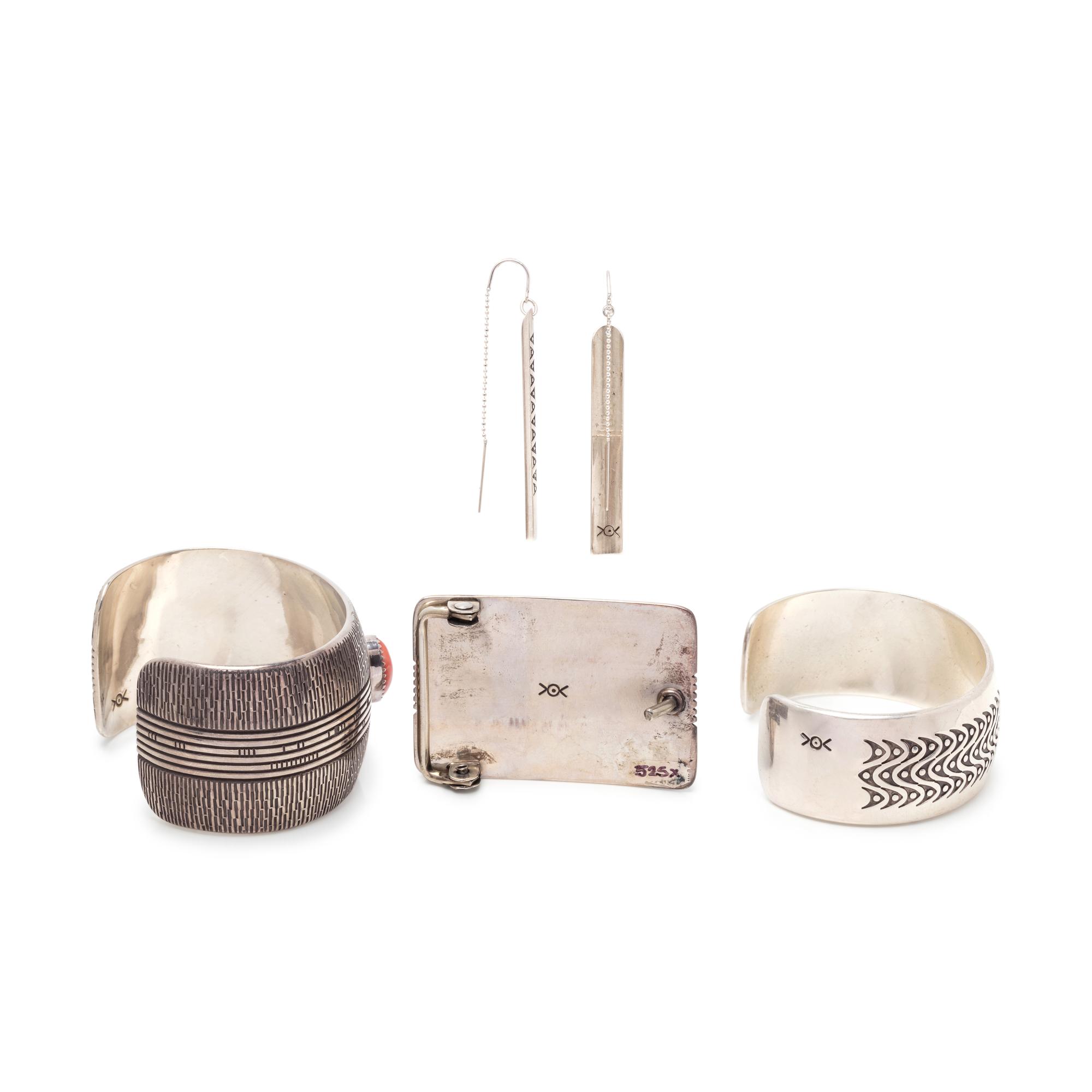 Silver Jewelry, with Inlay
