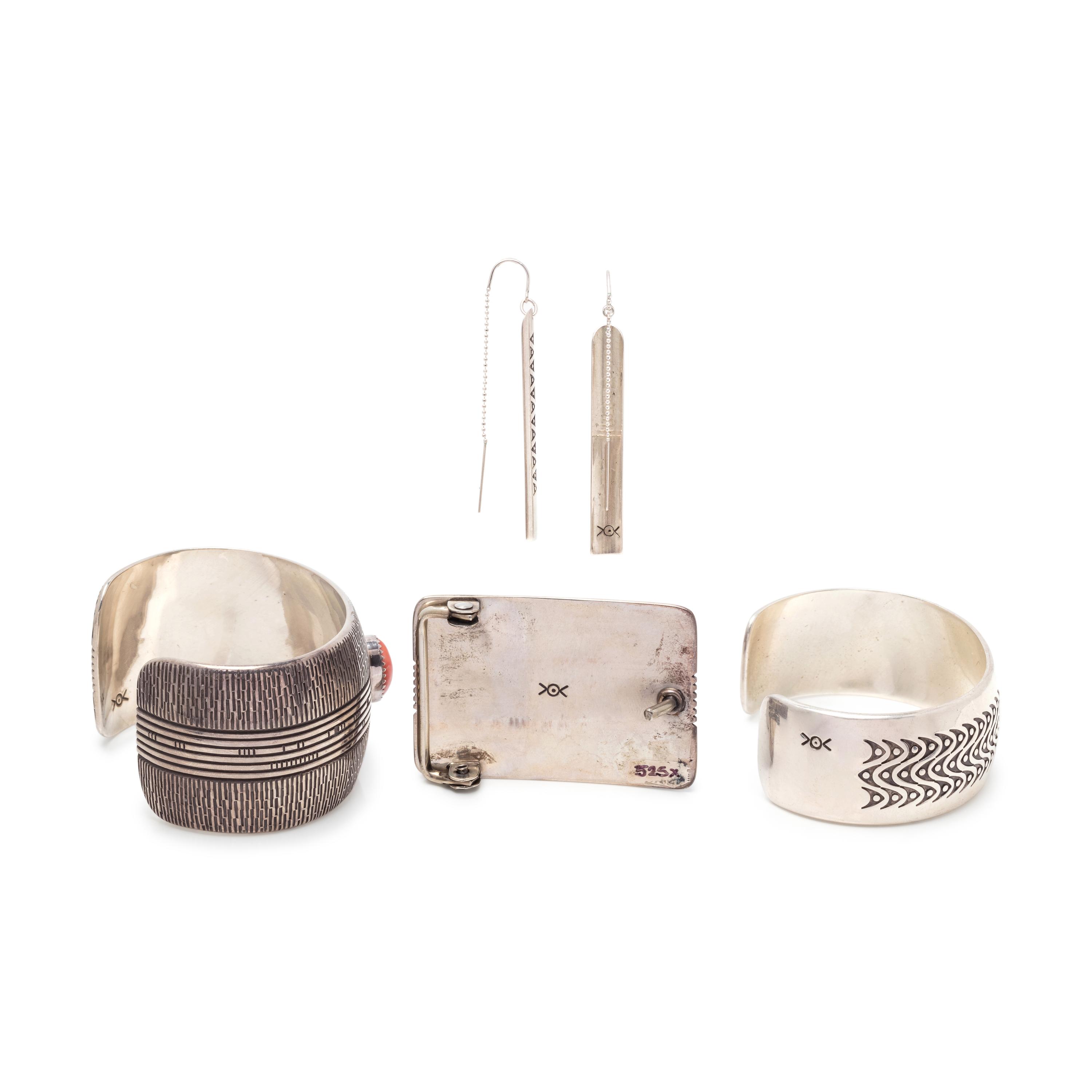 Silver Jewelry, with Inlay