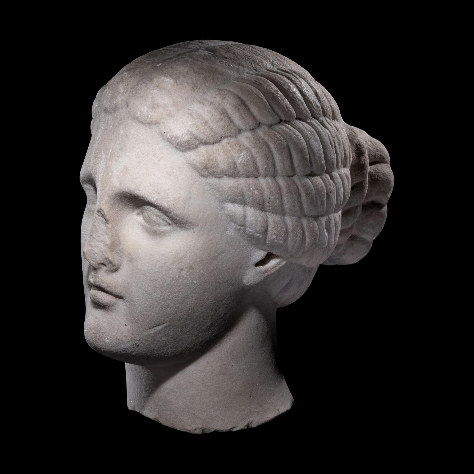 A Roman Marble Female Portrait Head