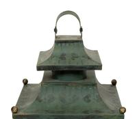 Two Pairs of Painted Steel Lanterns