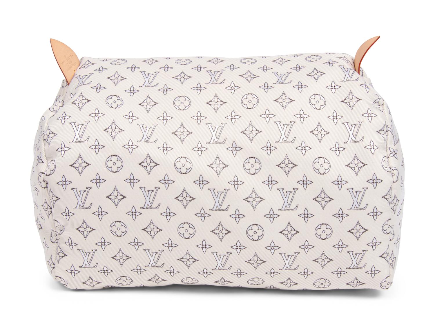 Louis Vuitton Rose Calf Leather Cinema Bag with Canvas Cushion, 2010