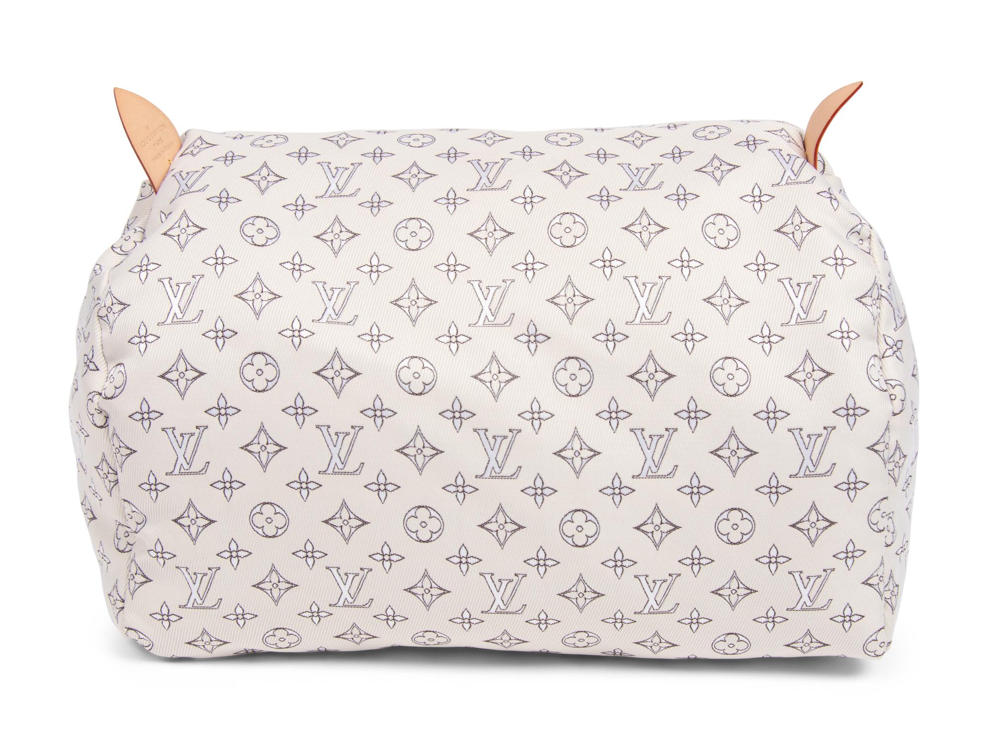 Louis Vuitton Rose Calf Leather Cinema Bag with Canvas Cushion, 2010