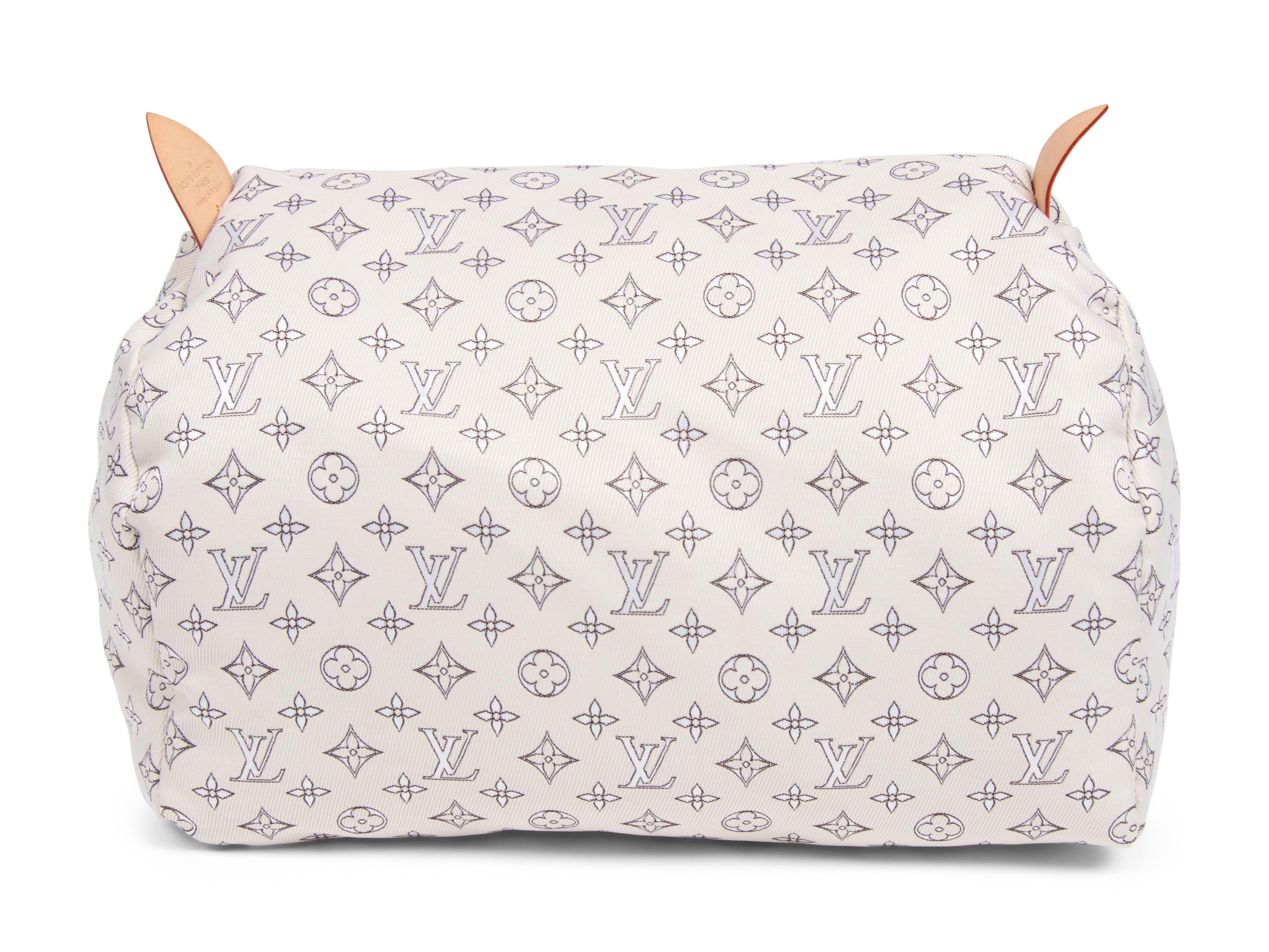 Louis Vuitton Rose Calf Leather Cinema Bag with Canvas Cushion, 2010