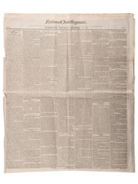 [SLAVERY & ABOLITION]. Advertisements for the return of freedom seekers published in 7 issues of The National Intelligencer . Washington, DC: 1831-1858.