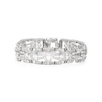 ART DECO, PLATINUM AND DIAMOND BRACELET