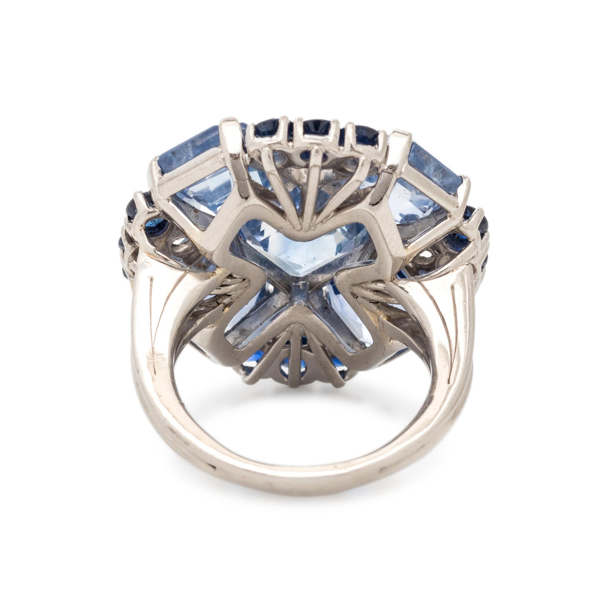OSCAR HEYMAN & BROTHERS, SAPPHIRE AND DIAMOND RING