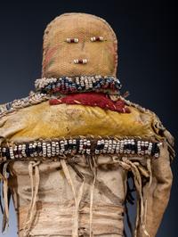 Cheyenne Doll, with Painted Dress