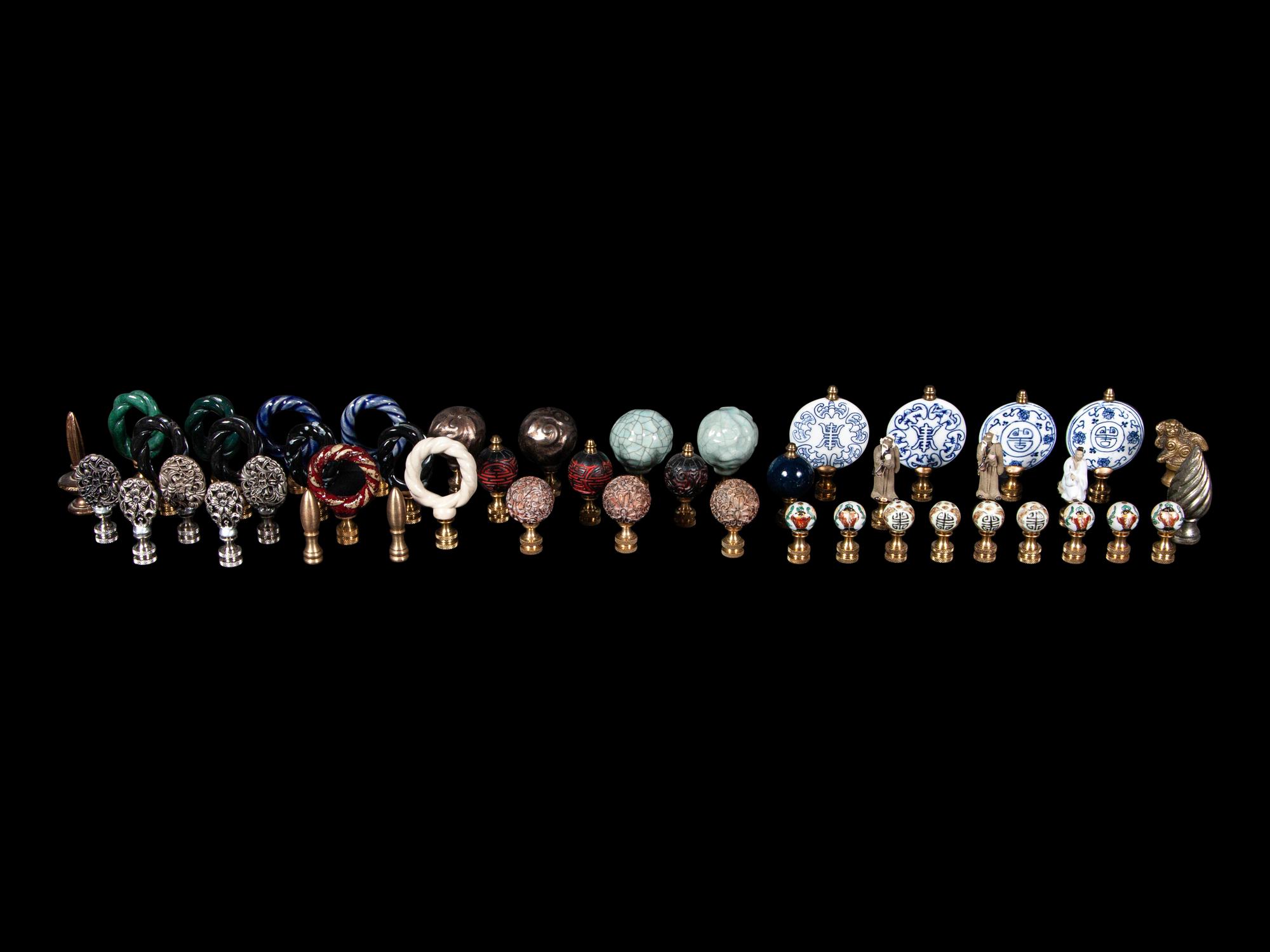 47 Chinese Lamp Finials