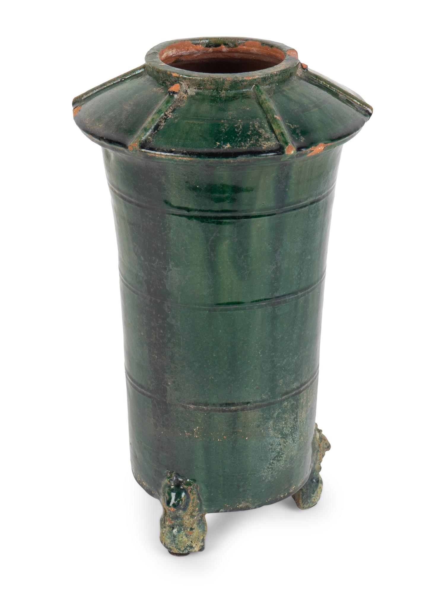 A Chinese Green-Glazed Terracotta Granary Model — HAN DYNASTY