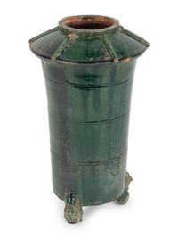 A Chinese Green-Glazed Terracotta Granary Model — HAN DYNASTY