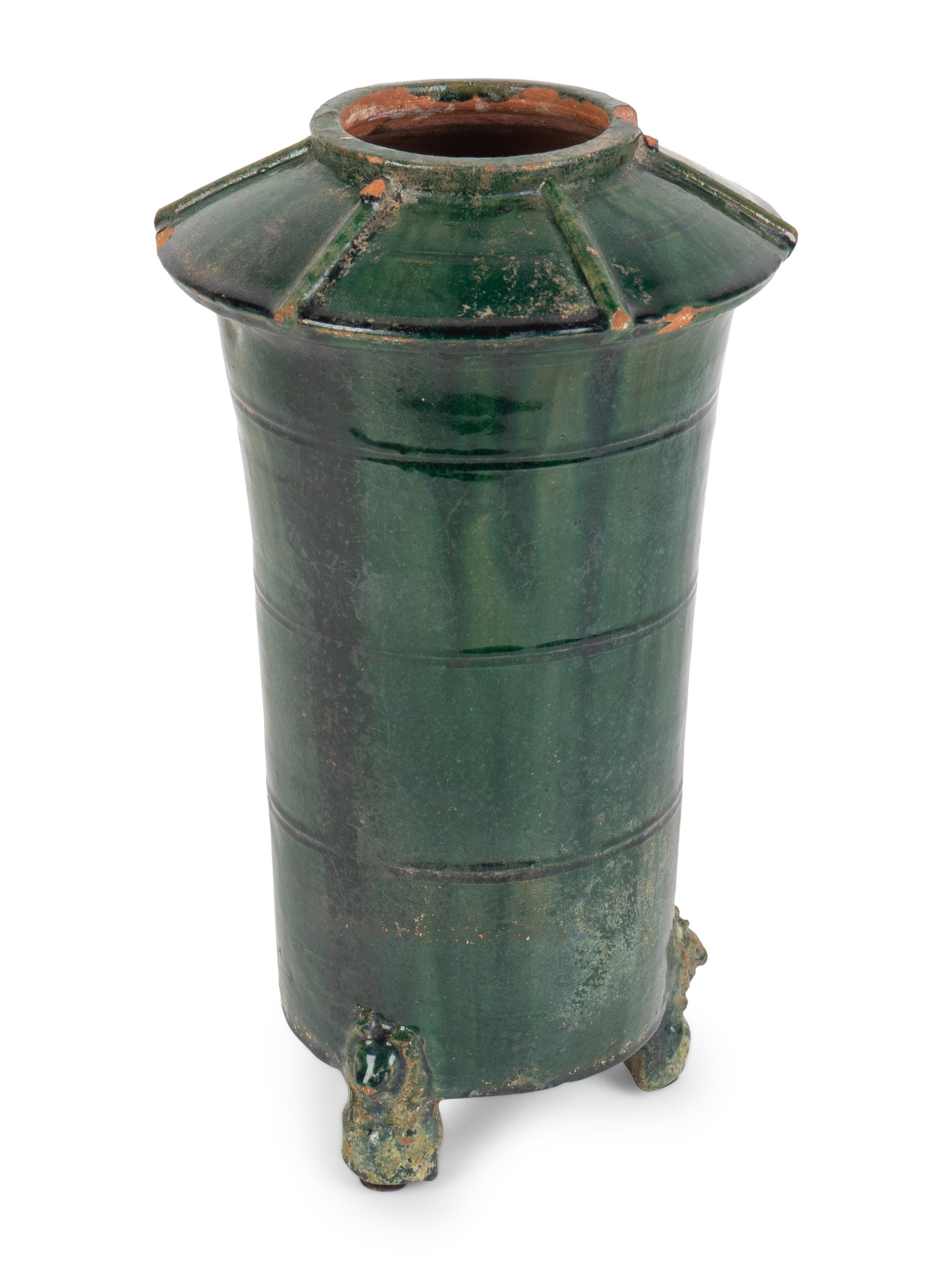 A Chinese Green-Glazed Terracotta Granary Model — HAN DYNASTY