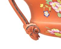 Four Wedgwood Enamel-Decorated Rosso Antico Table Articles