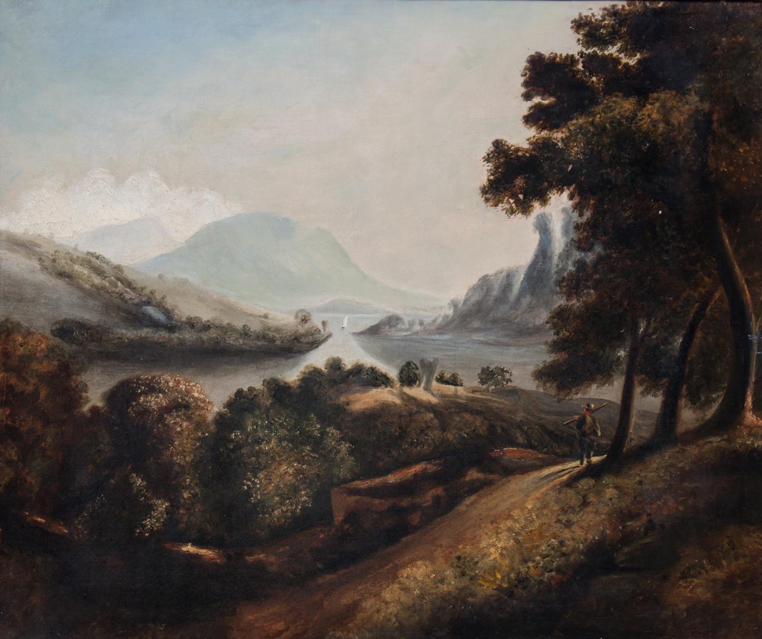 John Rathbone, (British, 1750-1807), Foot of the Highlands
