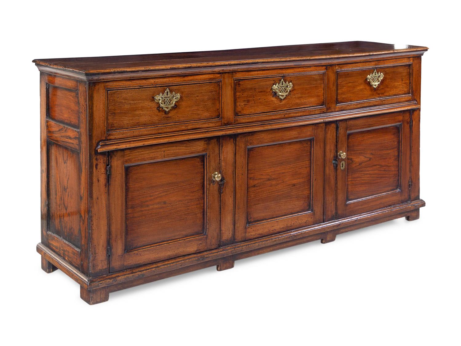 A George III Elm Sideboard Cabinet