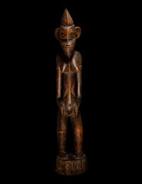 A Baule Wood Standing Female Figure