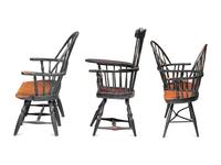 Seven Painted Windsor Doll's Chairs