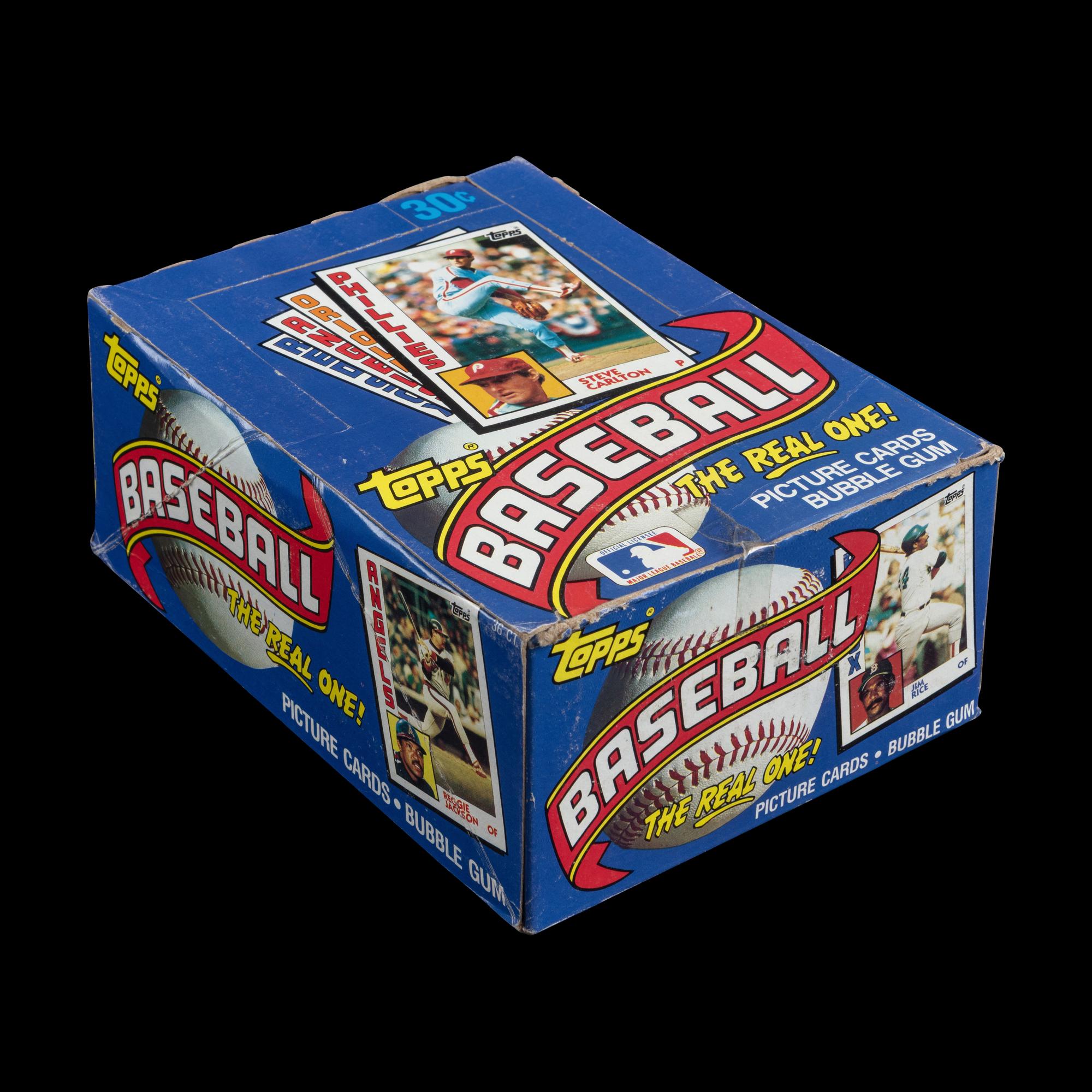 An Unopened Wax Box of 1984 Topps Baseball Cards
