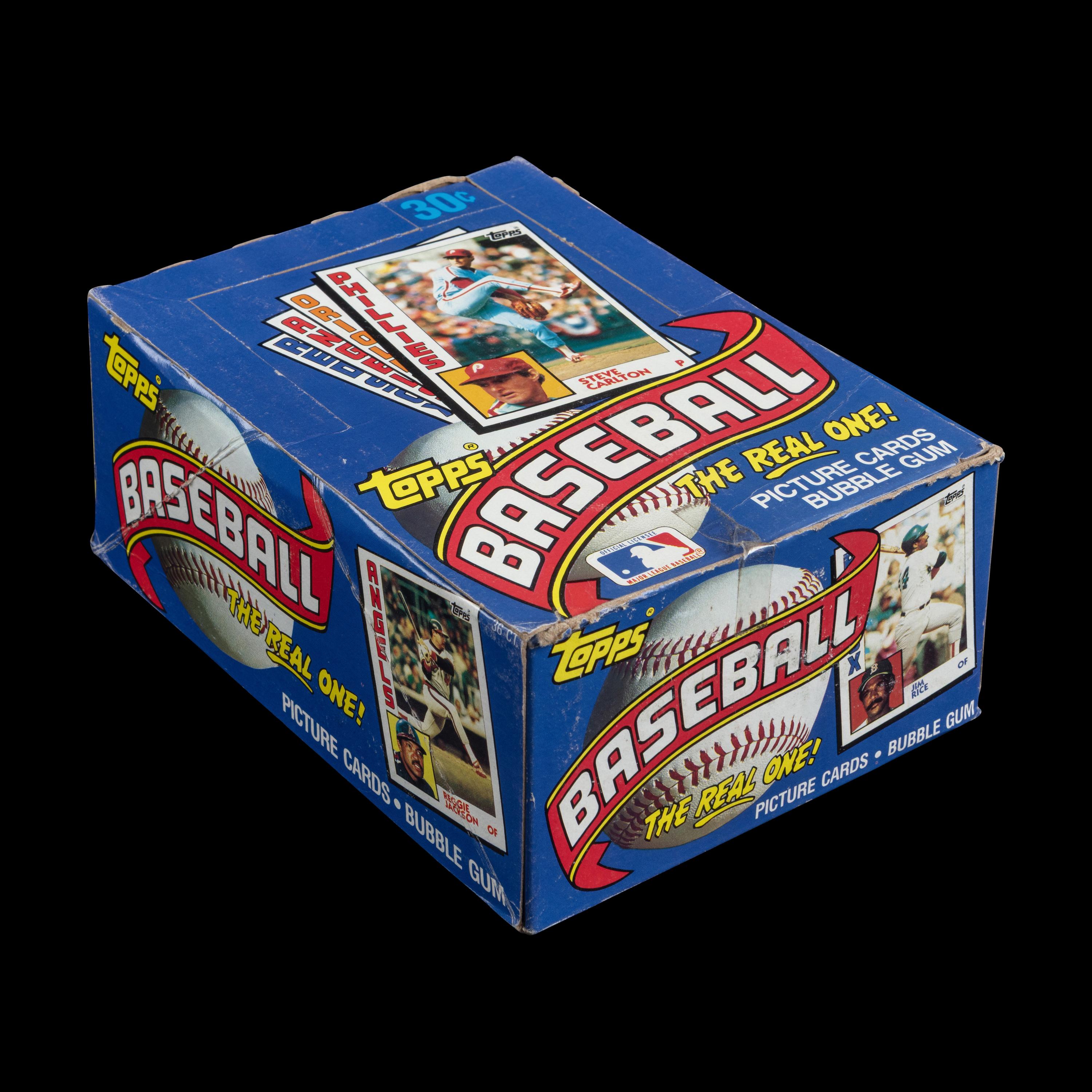 An Unopened Wax Box of 1984 Topps Baseball Cards