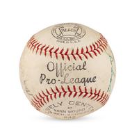 A 1940s War Bond Signed Autograph Baseball Featuring Mickey Cochrane (Beckett Authentication Services Letter of Authenticity)