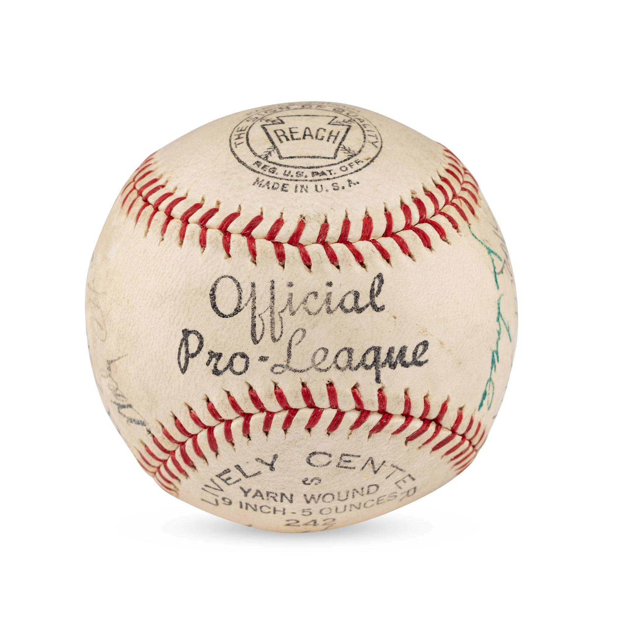 A 1940s War Bond Signed Autograph Baseball Featuring Mickey Cochrane (Beckett Authentication Services Letter of Authenticity)