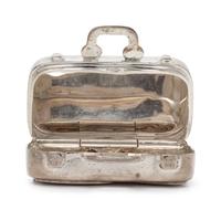 A Sterling Silver Suitcase Pillbox, Tiffany & Co.,