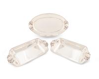 Three Portuguese Silver Plate Serving Pieces — 20TH CENTURY