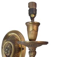 A Brass Two-Arm Sconce 12" W x 7" D x 10" H — United States, Circa 1920
