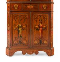 An Edwardian Painted Corner Cabinet
