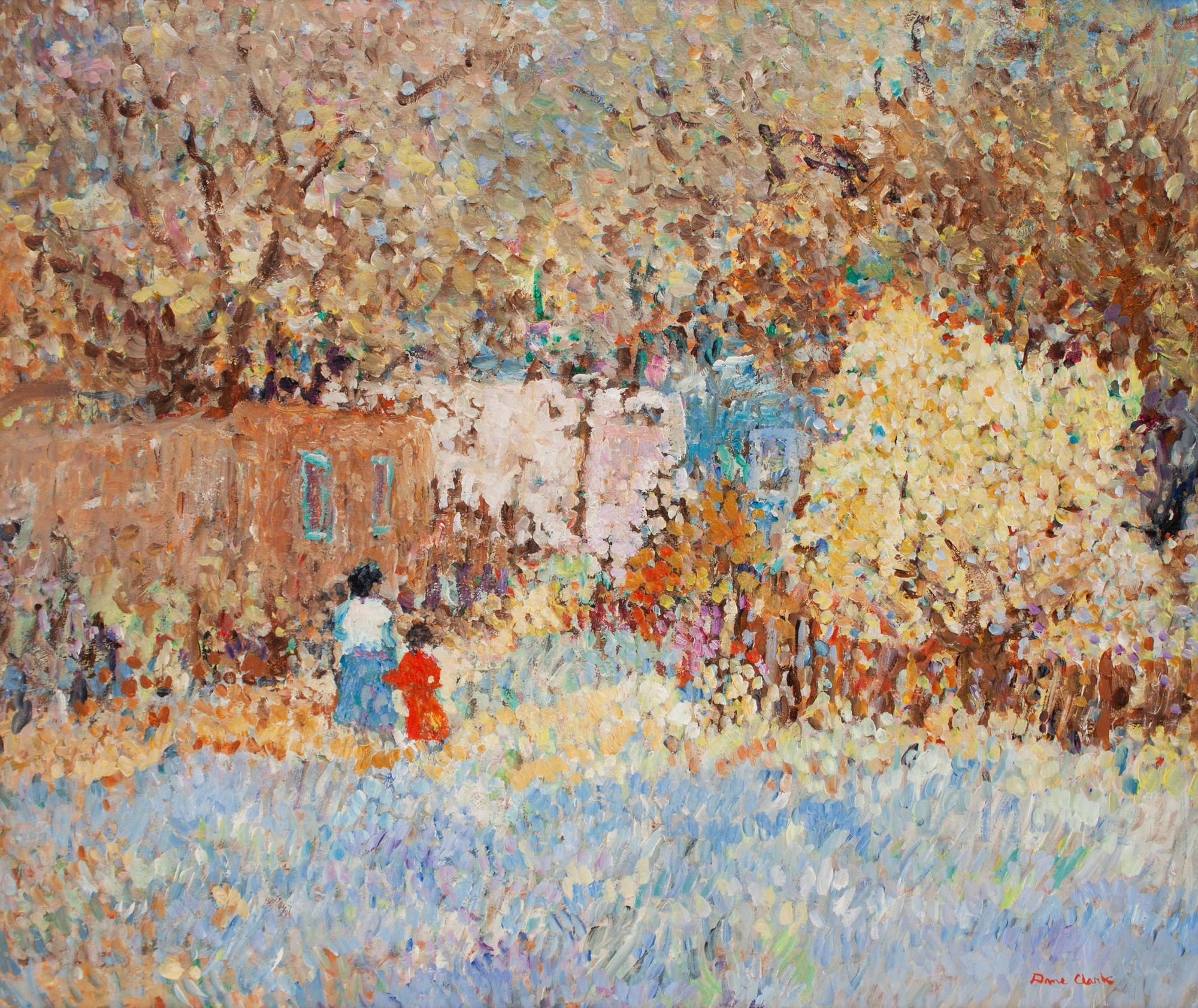 Adobe Landscape with Wildflowers