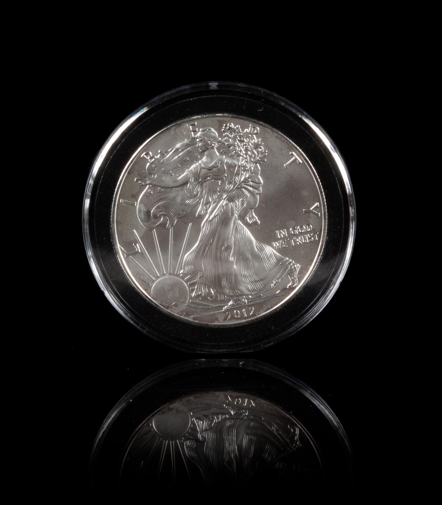 A United States 2012 Silver Eagle $1 Round