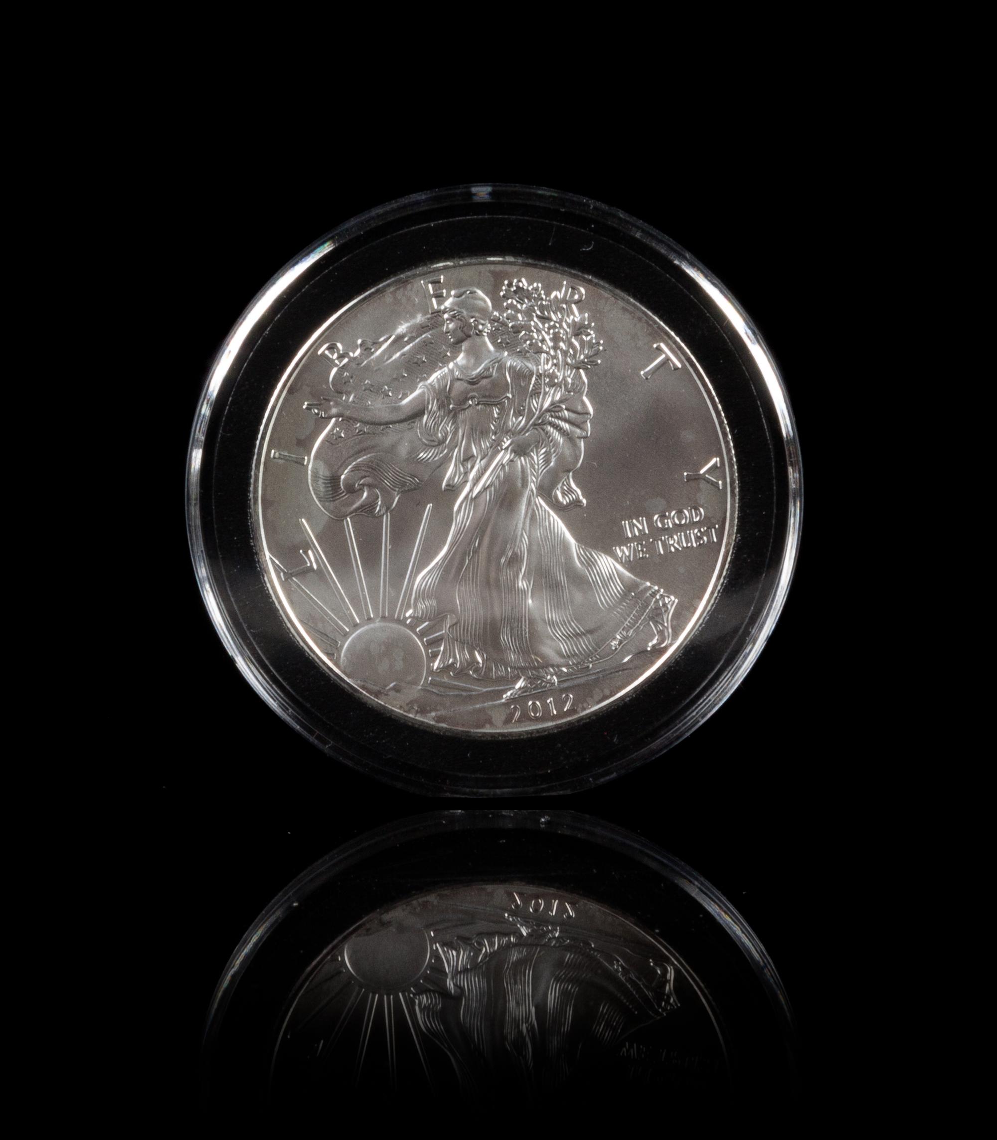 A United States 2012 Silver Eagle $1 Round