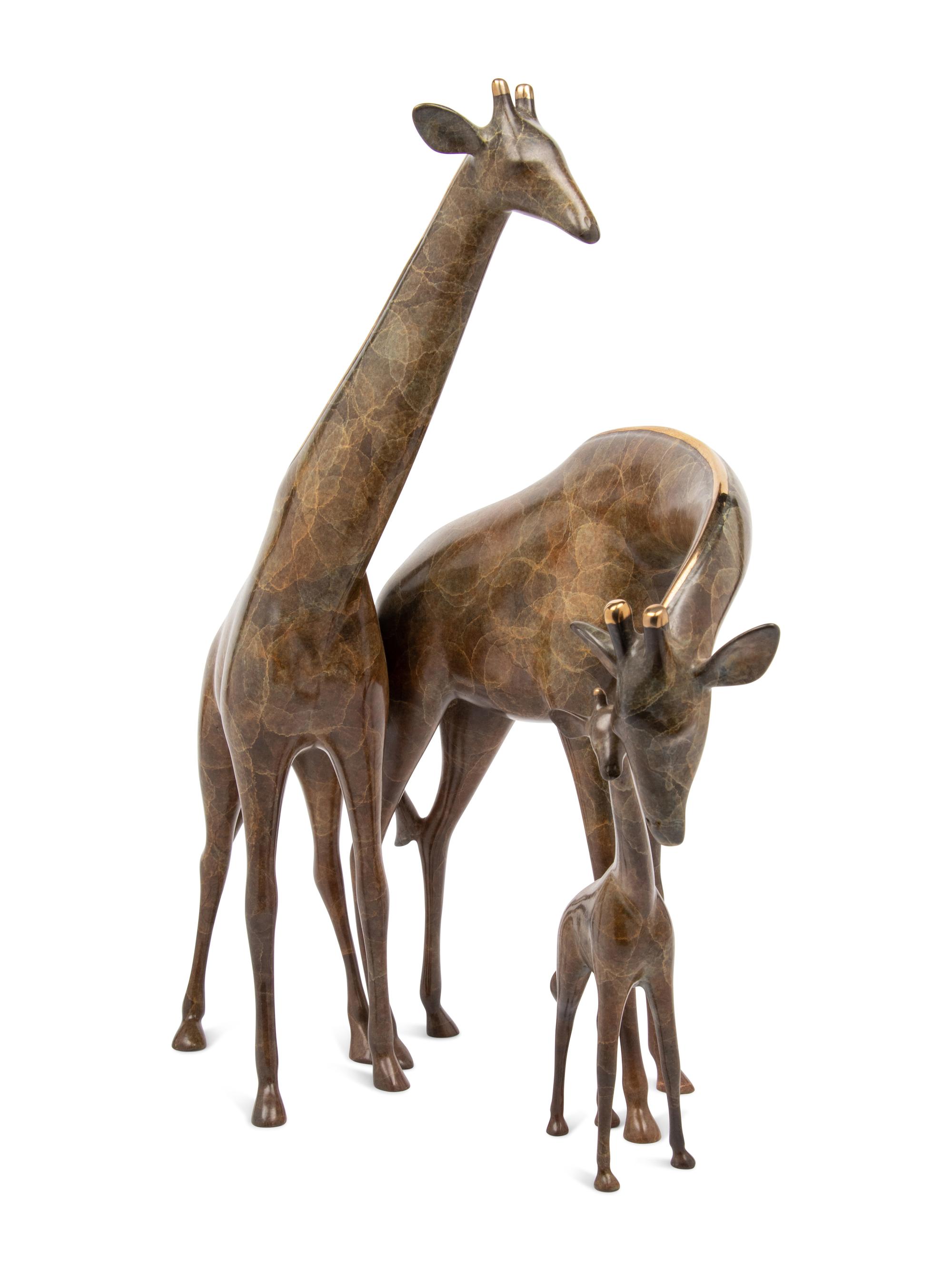 Giraffe Family Sculpture edition 58/750