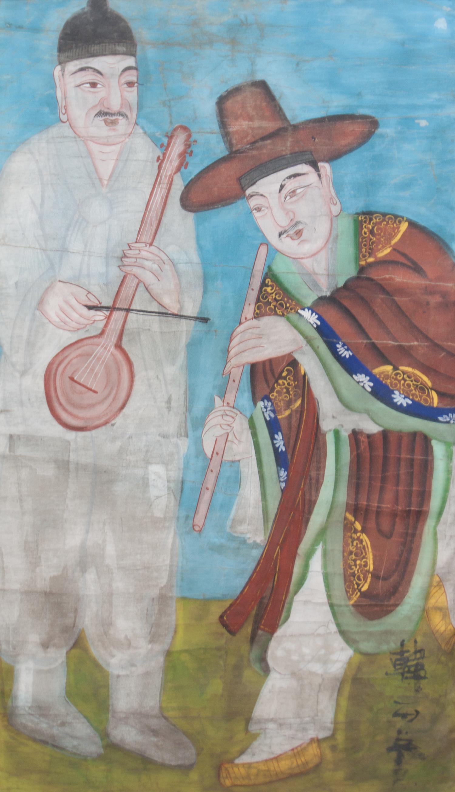 A Chinese Painting on Paper Height 28 x width 16 inches. — 20TH CENTURY