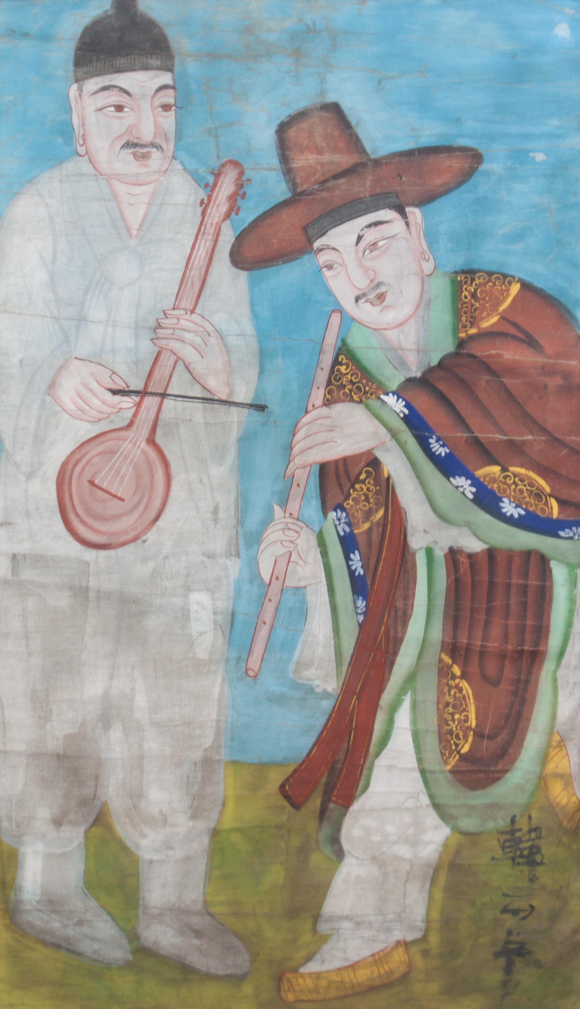A Chinese Painting on Paper Height 28 x width 16 inches. — 20TH CENTURY