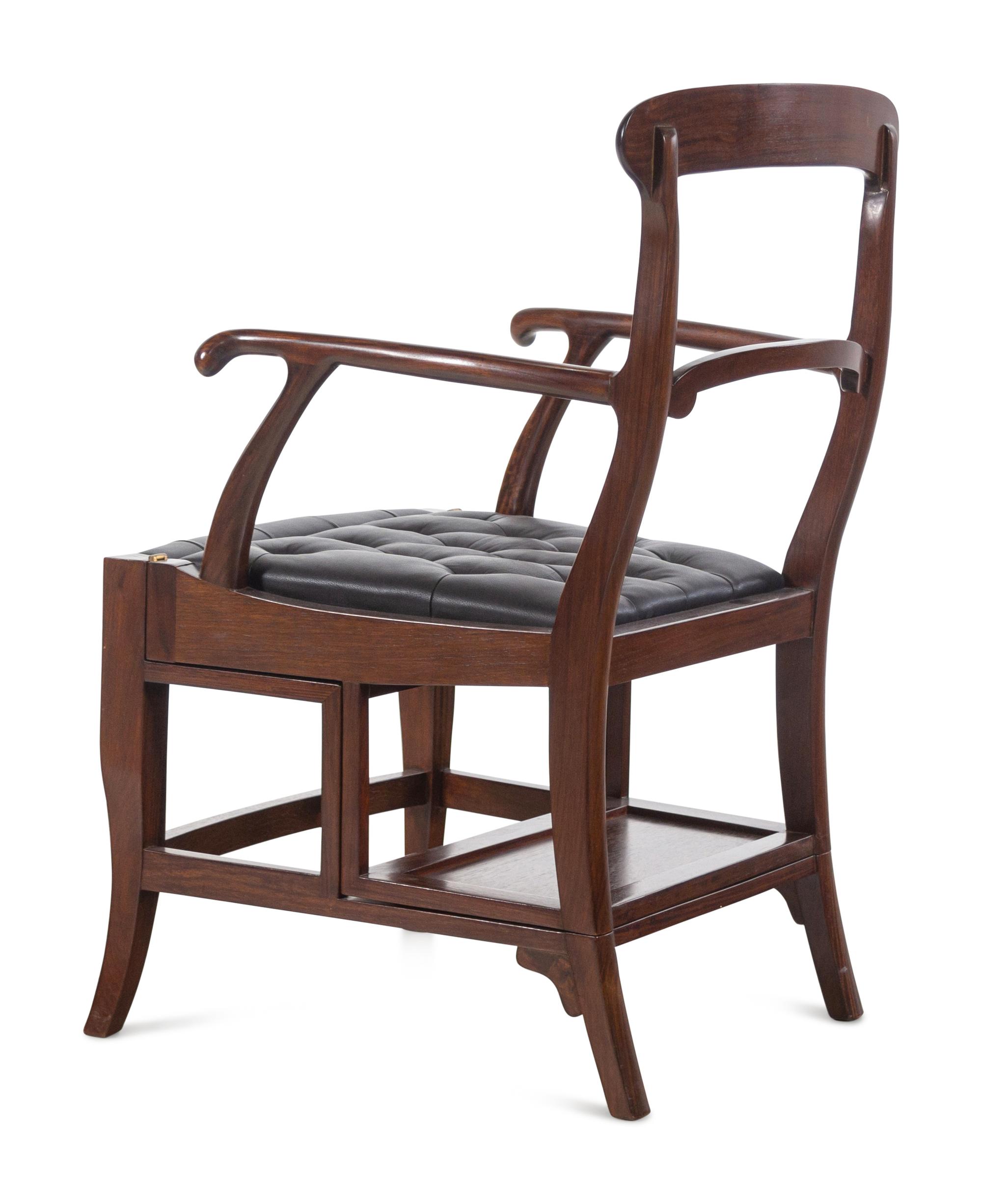 A Mahogany Metamorphic Library Chair